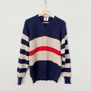 Vintage 1985 Lepri Firenze Italian Cotton Knit Men’s Sweater